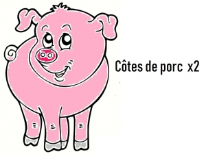 Livraison Côtes de porc - 500g